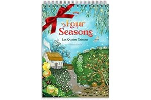 Colorya Livre de Coloriage pour Adulte Édition Four Seasons - A4 - Cahier de Dessin à Colorier Anti Stress, Zen - Occupation pour Adulte - Cahier de Coloriage Adulte