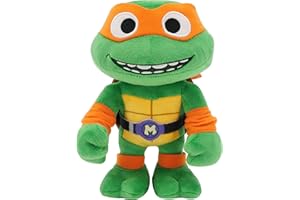 Teenage Mutant Ninja Turtles Jouet Peluche Tortues Ninja Michelangelo, Tirée du Film Chaos chez Les Mutants, 20 Cm, avec Accessoire, À Collectionner, Jouet Enfant, A Partir De 3 Ans, HRC78