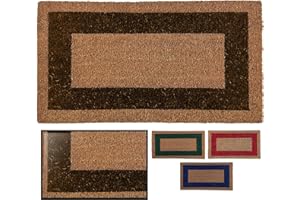 LUCA HOME LucaHome - Felpudo Entrada casa - Felpudo Fibra de Coco Natural Antideslizante - Original y Elegante - Exterior e Interior - Resistente para hogar, Oficina, terraza y jardín (Marron, 60 x 100 cm)