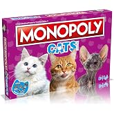 Winning Moves Cats Monopoly Board Game Buy 22 of Our Cats' Favourite Places to Take A Nap and Swap Your Way to Success Great Gift for Kids Ages 8+ Pink