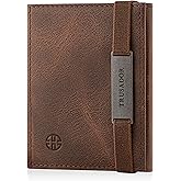 TRUSADOR Marseille Unisex Leather Wallet with RFID Protection ID Window, Removable Mirror, Card, Coin and Cash Compartment Şı