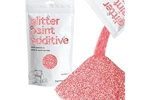 Hemway or rose Glitter peinture additif 100 g / 3,5 oz pour latex acrylique Emulsion Peinture - Intérieur et Extérieur Mur, Plafond, bois, vernis, plat mort, mat, brillant, satin, soie