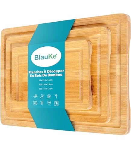 Ronde Houten Snijplank met Handvat en Sapgoot / Serveerplank