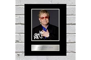 ICONIC PICS Photo dédicacée de Sir Elton John