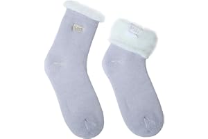 JARSEEN 2 Paia Calze di Lana Invernali Termiche Calzini Ricamo Carino Caldo Spessi Morbido Calzettoni Donna