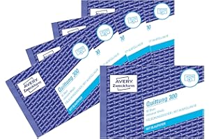 ‎AVERY ZWECKFORM AVERY Zweckform 300-5 Quittungsblock (A6 quer, 50 Blatt, fälschungssicher, inkl. MwSt., mit 1 Blatt Blaupapier, für Deutschland und Österreich) 5er Pack weiß