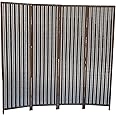 Vital 4-Panel Room Dividers and Folding Privacy Screens Partition Walls for Bedroom Rattan Screen Divider Portable Freestanding Privacy Wall (A2)