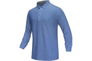 ANGEL CITIZ Poloshirts Herren Kurzarm/Langarm Atmungsaktives Schnelltrocknend Poloshirts Männer Casual Sport Shirt Golf