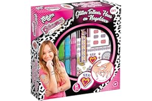 Totum Glamz Brokat i Tatuaż do Włosów I Paznokci Kreatywny Zestaw, 050020