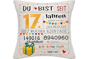 Bommex Geburtstagsgeschenk Geschenk Geburtstag Dekorationen für Frauen Männer Mädchen Jungen Kissenbezüge Zierkissenbezüge für Geburtstag Happy Birthday Geschenk (17)