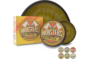 Mobsters Pomade Pomade for Men - Hair Wax - Matte Finish & Masculine Scent - Non Sticky & Easy to Wash Out Hair Gel Mens - Premium Pomade for Men - Ideal for All Hair Types (Hatchet Harry)
