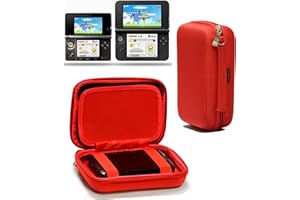 Navitech Red Premium Travel Hard Carry Case Cover Sleeve Compatible With The Nintendo 3DS XL & 3DS