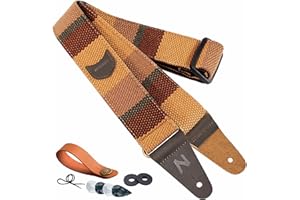 Nefelibata Correa de Guitarra para Bajo, Guitarras Eléctricas y Acústicas, Vienen con Botón Gratuito, Cierres y Púas de Guitarra