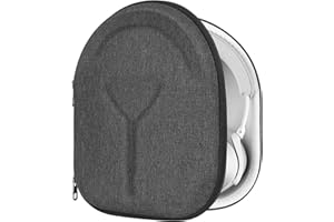 Geekria Shield etui na słuchawki kompatybilne z Bang & Olufsen Beoplay H9i, H95, H9, H8, H8i, H6, H4, zapasowa twarda obudowa, torba podróżna z miejscem na kabel (ciemnoszare)