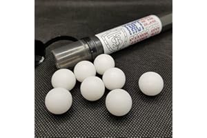 TS Tactical Store Boules de PLINKING | Boules de précision pour faire disparaître des canettes ou bouteilles | Boules en nylon calibre 68 8 unités | 8 x Plink, Blanc, L