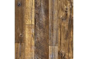 Abyssaly Carta Adesiva per Mobili Legno, Pellicola Adesiva per Mobili Marrone, Carta da Parati Adesiva Muro Vinile Impermeabile Rivestimento per Decorare Mobili Cucina Armadio 44cmX500cm