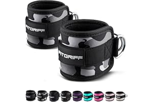 Fitgriff® Sangle Cheville Musculation Poulie V1 - Ankle Straps pour Sport, Kickback, Entraînement des Fessiers - Accessoires de Fitness pour Cable Machines