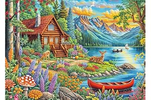 BESDRETOR Puzzles 1000 Pieces for Adults jigsaw puzzles for adults 1000 Piece Puzzle Educational Games -Beautiful Valley- Decoration Puzzle