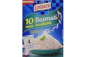 Lustucru Riz Basmati Incollable Sachet 360 g - Lot de 7