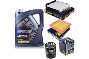 DIEDERICHS Filter Set Inspektionspaket 5 Liter MANNOL Motoröl Defender 10W-40 API SL/CF SCT Germany Innenraumfilter Luftfilter Ölfilter