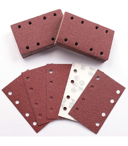 Bosch Professional Sanding Sheets Grit 80 - 10 Pack For Orbital Sanders Wood Paint
