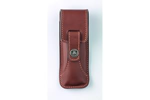 Max Capdebarthes 47813 Etui « Randonneur Prestige », Cuir « Pérou », Port horiz/vertil Couteaux forts de 12/13 cm de Manche.