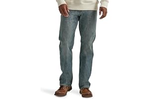Wrangler Authentics Men's Relaxed Fit Boot Cut Jean편안한 핏의 부츠 컷 진jeans De Corte Holgadoجينز حذاء طويل بتصميم مريح Jeans