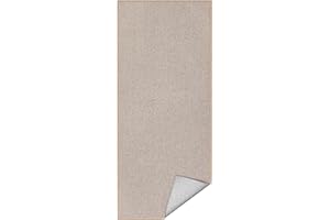 ‎SONGMICS HOME SONGMICS HOME Dywan 80 x 200 cm Dywan do salonu Antypoślizgowy dywan do biegania Wygląd juty Dekoracja Przedpokój Kuchnia Sypialnia Jadalnia Można prać w pralce Camel brown TAR096K01