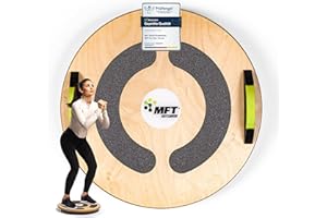 ‎MFT BODYTEAMWORK MFT Fun Disc Classic Balance Board (made in Austria) Profi Physio Therapiekreisel Gleichgewichtstrainer zur Stärkung der Muskulatur und Koordination, rutschfest, stabil aus Holz