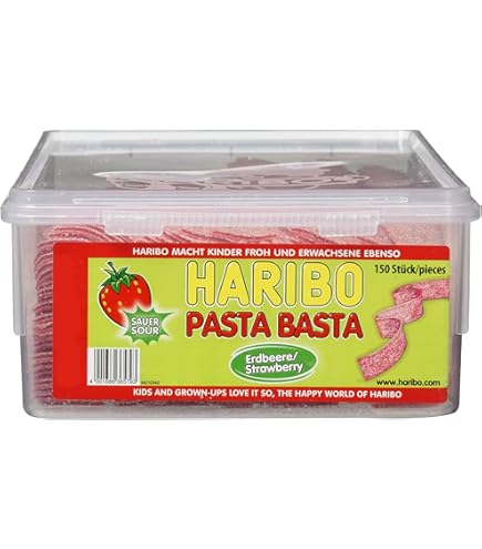 HARIBO Miami Sauer – 150 Stück – Vegane Fruchtgummi-Streifen Mit