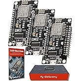 AZDelivery 3 x NodeMCU Lolin V3 Module ESP8266 ESP-12F WiFi WiFi Development Board mit CH340 kompatibel mit Arduino inklusive