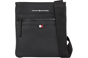 Tommy Hilfiger Uomo Borsa a Tracolla Essential PU Crossover Piccola, Nero (Black), Taglia Unica