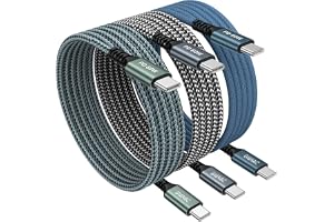 GIANAC USB C-kabel 3 stycken 2 m snabbladdningskabel USB C till USB C-kabel 60 W