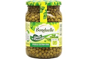Bonduelle - Piselli, Cuore di Raccolto, Extra fini - 3 vasetti da 530 g (375 g quantità sgocciolata) [1590 g (1125 g quantità sgocciolata]