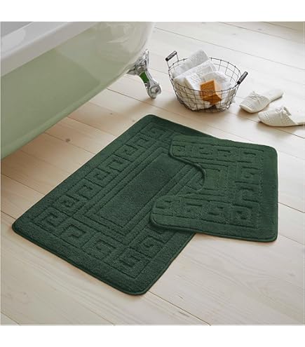 Rapport Home Kyra Set Di Tappetini Per Vasca Da Bagno E Piedistallo In Cotone Colore Laguna Lagoon Bathmat 76 X 46cm Pedestal Mat 46 45 Cm 881928185