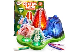 Klever Kits kristallträd odlingsset – lysande bas, sugpapper, kaliumdihydrogenfosfatlösning (3 x 13 ml 2 x 8 ml), 2 doserings