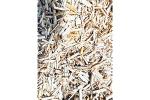 MGI DEVELOPPEMENT Paillage Naturel Miscanthus Français – Sac 15 kg (≈130L) – Support de Culture NF U 44-551 – 100% Végétal, Limite les Mauvaises Herbes, Retient l’Humidité, Biodégradable et Compostable