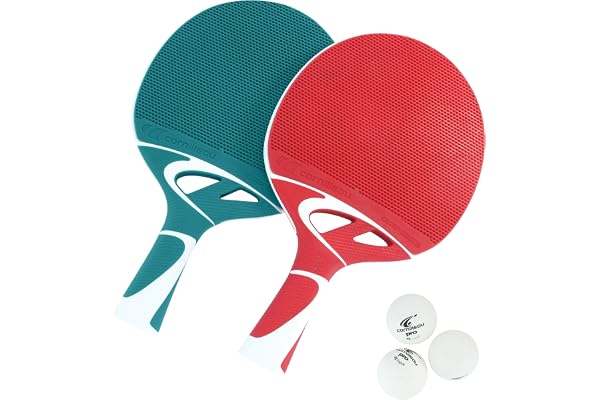 CORNILLEAU - Pack de 2X Raquettes de ping-Pong d'extérieur Ultra résistante - Tacteo Pack Duo