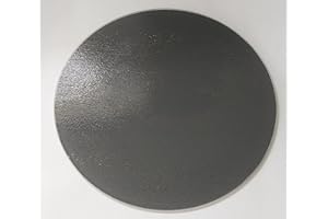 PEARL GLASS Circular Glass Worktop Saver - Charcoal Grey - 30cm Diameter
