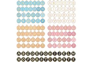 BEEFLYING Pendenti con ciondoli smaltati in lega Colori misti Pendenti in metallo Ciondoli in lega rotondi piatti per gioielli fai da te Collana creazione di bracciali