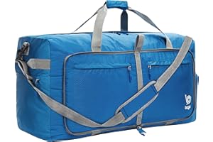 bago Holdall Bags for Men & Women - 100L Spaciously Large Holdall Bag with Shoe Compartment - Travel The World in Style & Convenience - Durable, Lightweight & Foldable Duffle Bag (Blue)