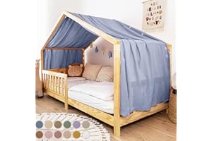 lilimaus Baldachim z baldachimu w 12 kolorach, ze 100% bawełny, muślinu – materiałowe baldachim na łóżko domowe dla dziewcząt i chłopców – baldachim do łóżka domowego dla dzieci – zasłona, łóżko