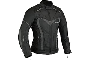 GearX BorneAir - Chaqueta de moto impermeable para hombre con ventilación