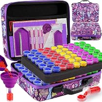 Boîte De Rangement Pour Diamond Painting - 60 Emplacements, Avec Plateaux, Outils Et étiquettes - Valise Organisatrice