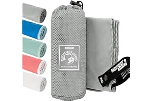 Backpacker's Journey Microfibre Travel Towel Sets– Quick Dry, Lightweight, Ultra Absorbent & Antibacterial – Beach, Camping, Gym & Swim – Sizes S to XL with Mesh Bag