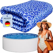 Liner De Piscine Rond Poolomio® - PVC Résistant 0,4 Mm Pour Piscine Acier Ø 350 X 90 Cm - Bleu