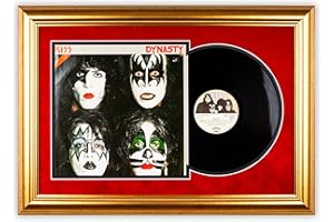 SOOBSOO Schallplatten Rahmen - Velvet-2 - LP-Cover und Vinyl Bilderrahmen mit Doppel-Passepartout für 1er-, 2er und 3er LPs