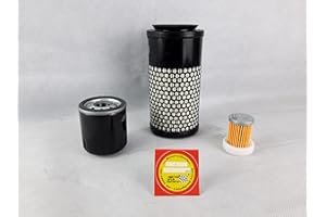 MOTOR FUN SPORTS Filter - Set (klein) passend für Kubota B1620 Ölfilter, Luftfilter, Kraftstofffilter