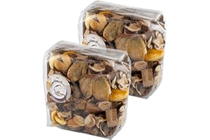 Ikea JAMLIK Dried Aromatic Scented Potpourri in Bags, Vanilla & Warm Milk, Beige/Brown - Set of 2 x 90g