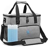 Obics - 20L and 30L portable cooler with integrated bottle opener - Durable thanks to waterproof PEVA material, tear-resistan